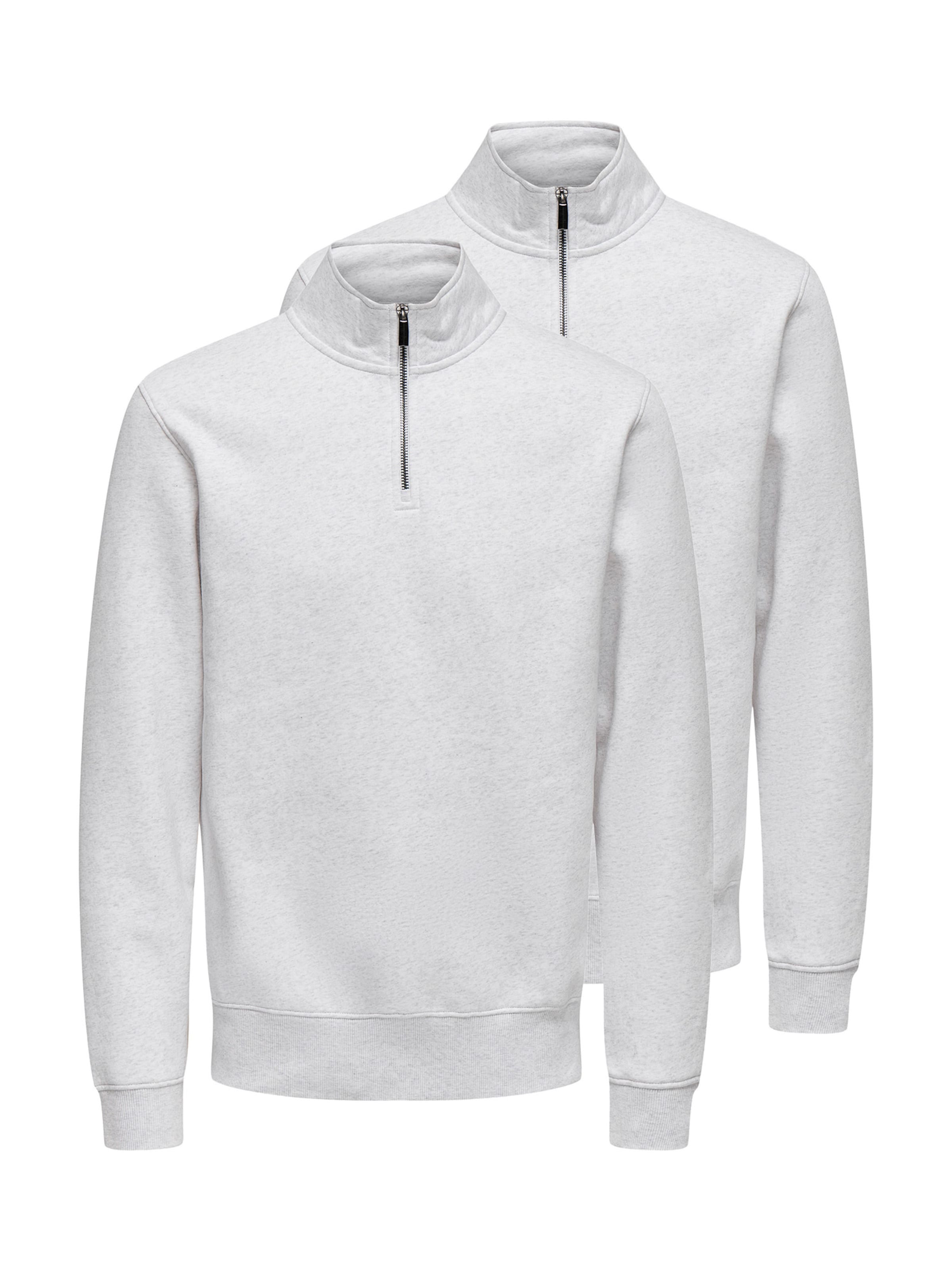 Only & Sons Sweatshirt 'Ceres' in Grijs: voorkant