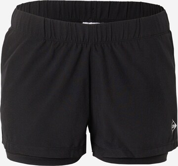 DUNLOP Regular Workout Pants in Black: front