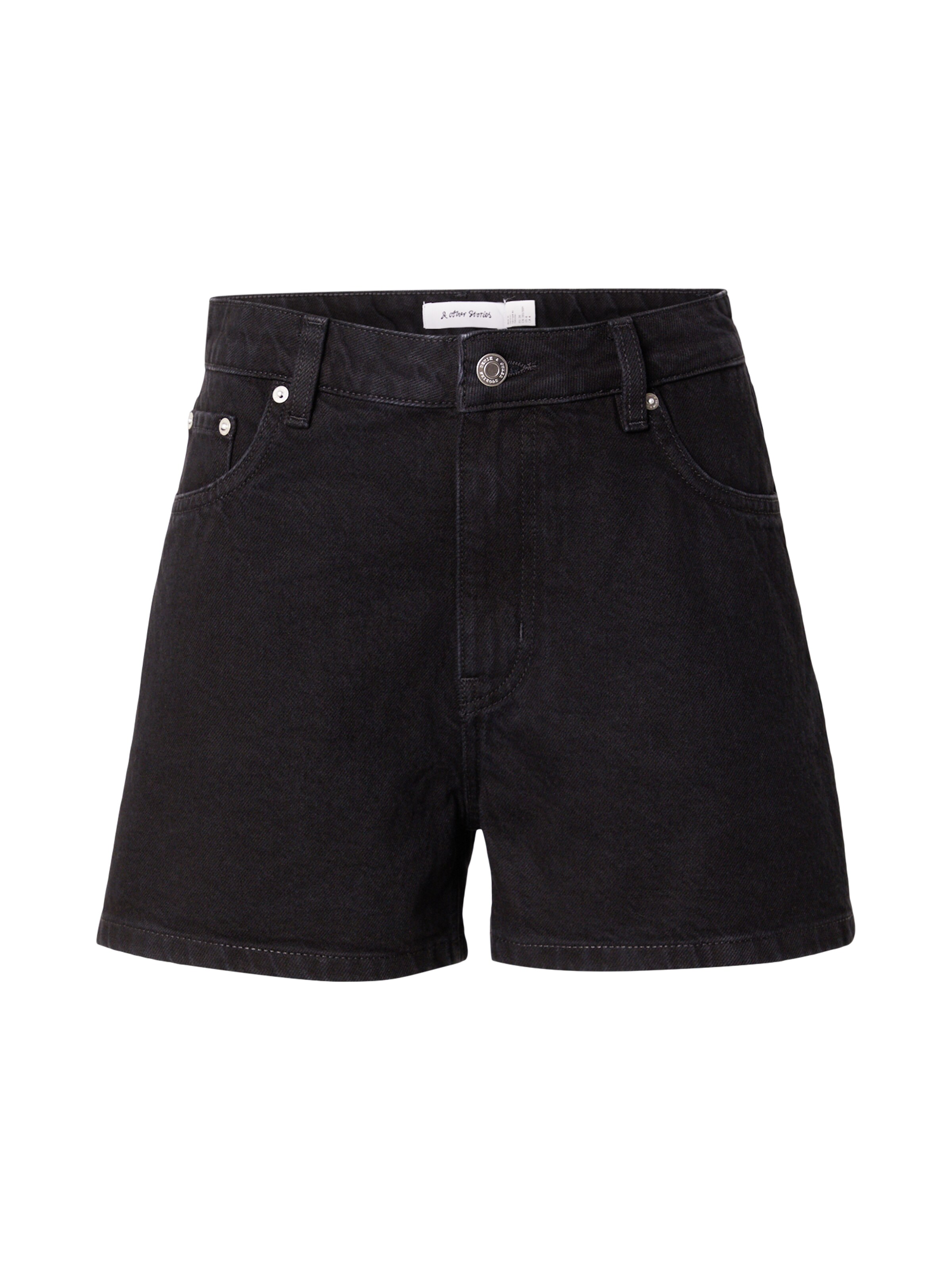 & Other Stories Shorts in black denim, Produktansicht