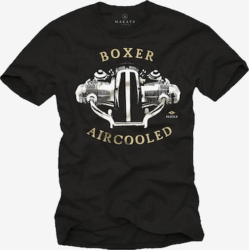 MAKAYA Shirt in Schwarz: Vorderseite
