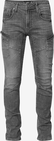 KOROSHI Regular Cargo jeans in Black: front