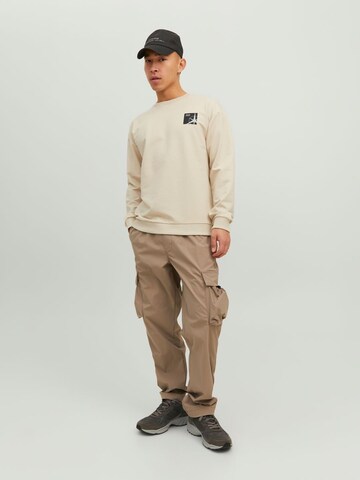 JACK & JONES Sweatshirt 'Filo' in Beige