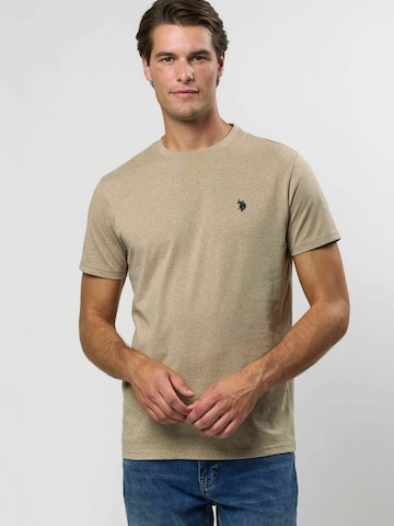 U.S. POLO ASSN. Regular Fit Paita ' Arjun ' värissä beige: etupuoli