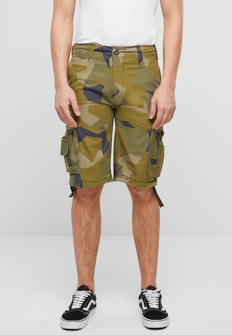 Regular Pantalon cargo Brandit en vert : devant