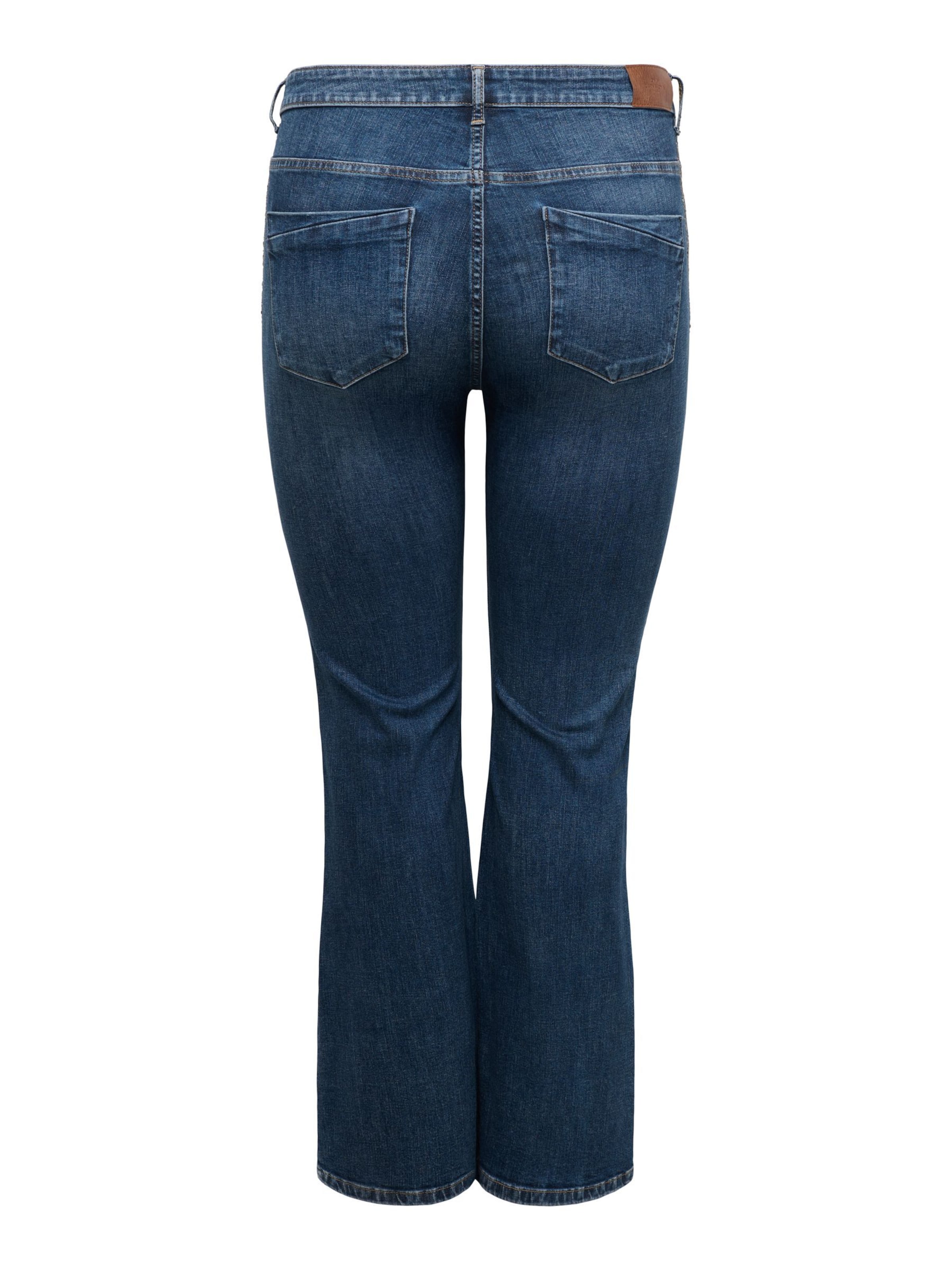 ONLY Carmakoma Flared Jeans 'CARWilly' in Blauw