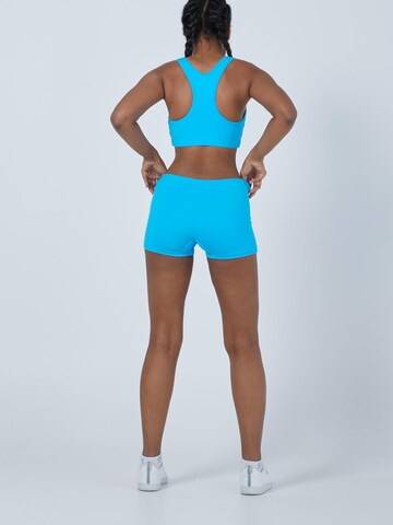 SPORTKIND Skinny Sportbroek 'Short Tights' in Blauw