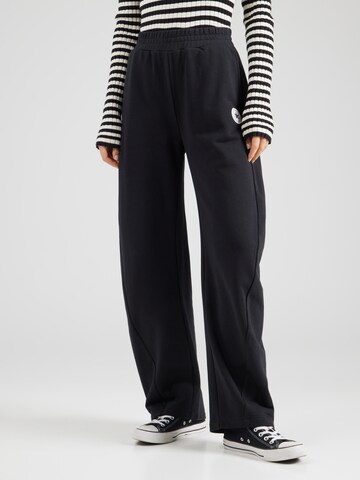 Wide Leg Pantalon 'RETRO CHUCK' CONVERSE en noir : devant