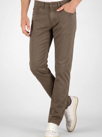 Gardeur Regular Trousers 'Bill-3' in Brown: front