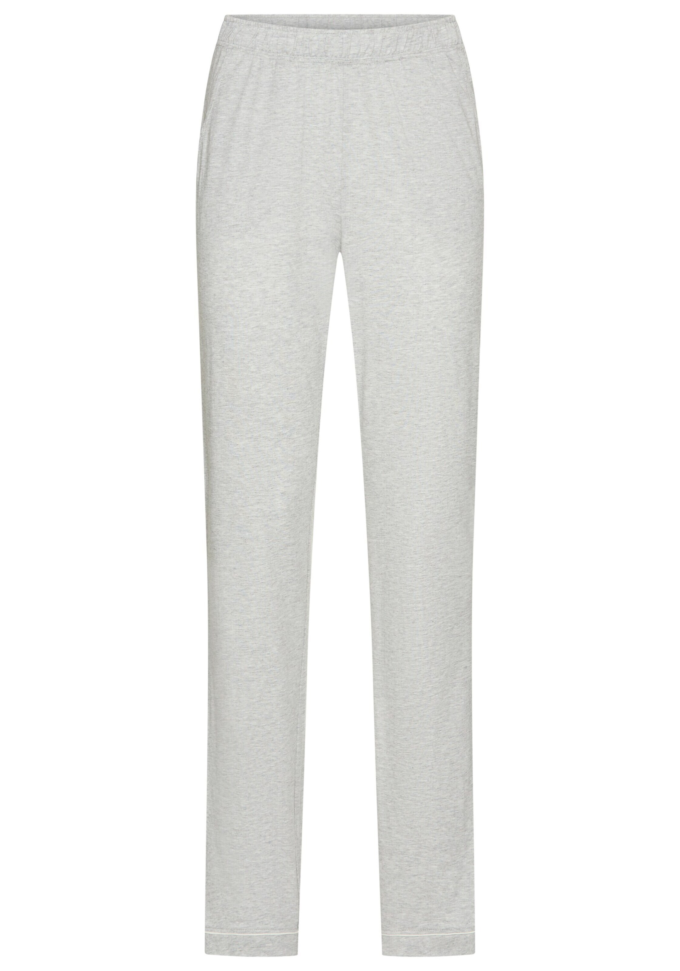 LASCANA Панталон пижама в сиво: отпред