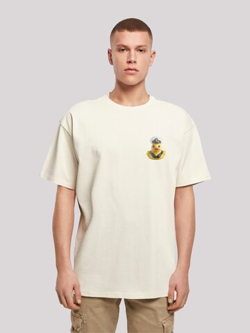 T-Shirt 'Rubber Duck Captain' F4NT4STIC en beige : devant