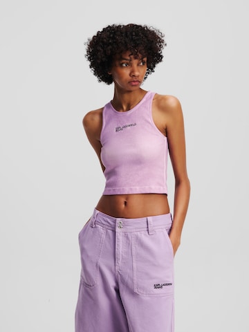 Haut KARL LAGERFELD JEANS en violet : devant