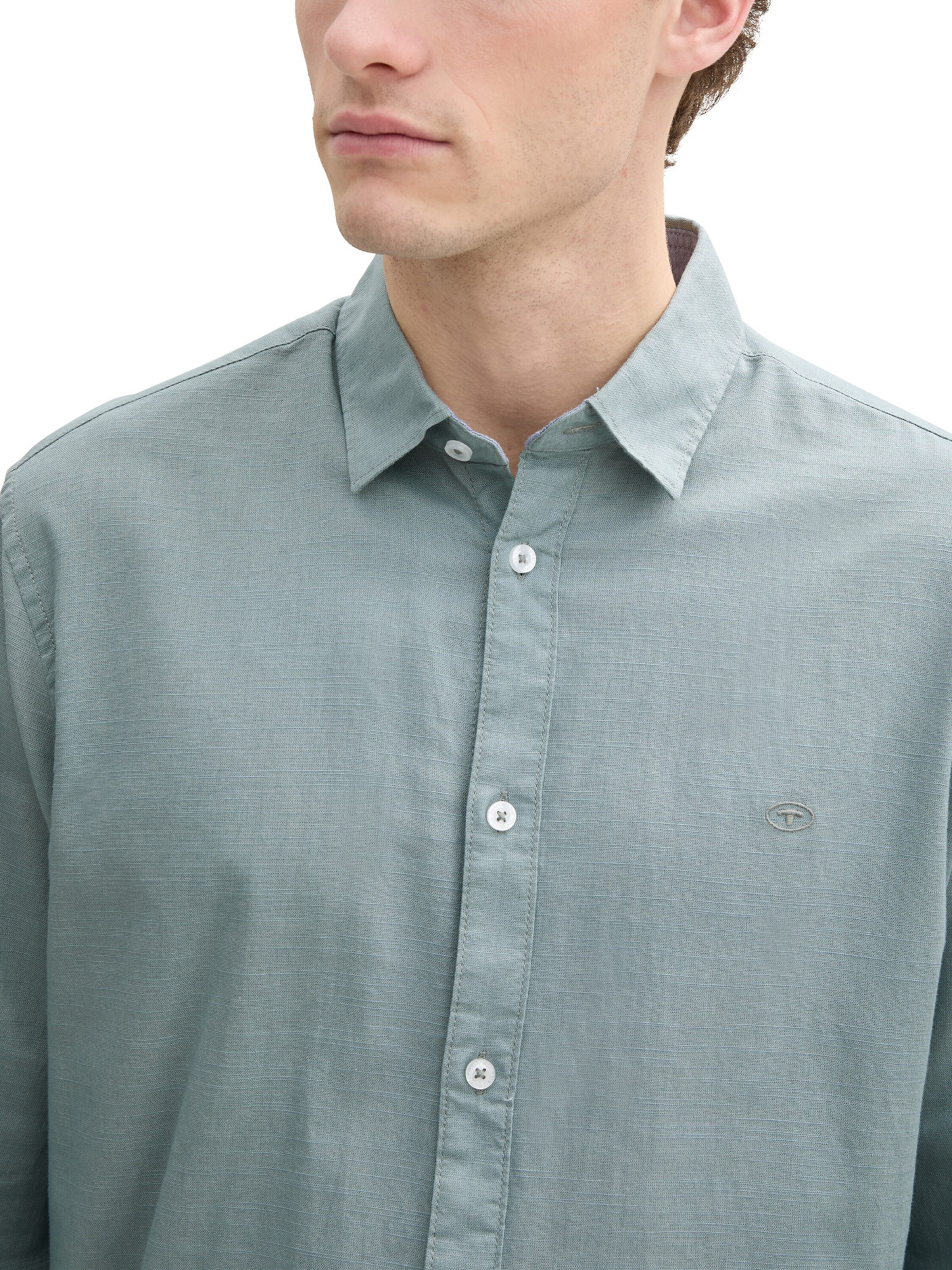 TOM TAILOR Regular Fit Hemd in Grün