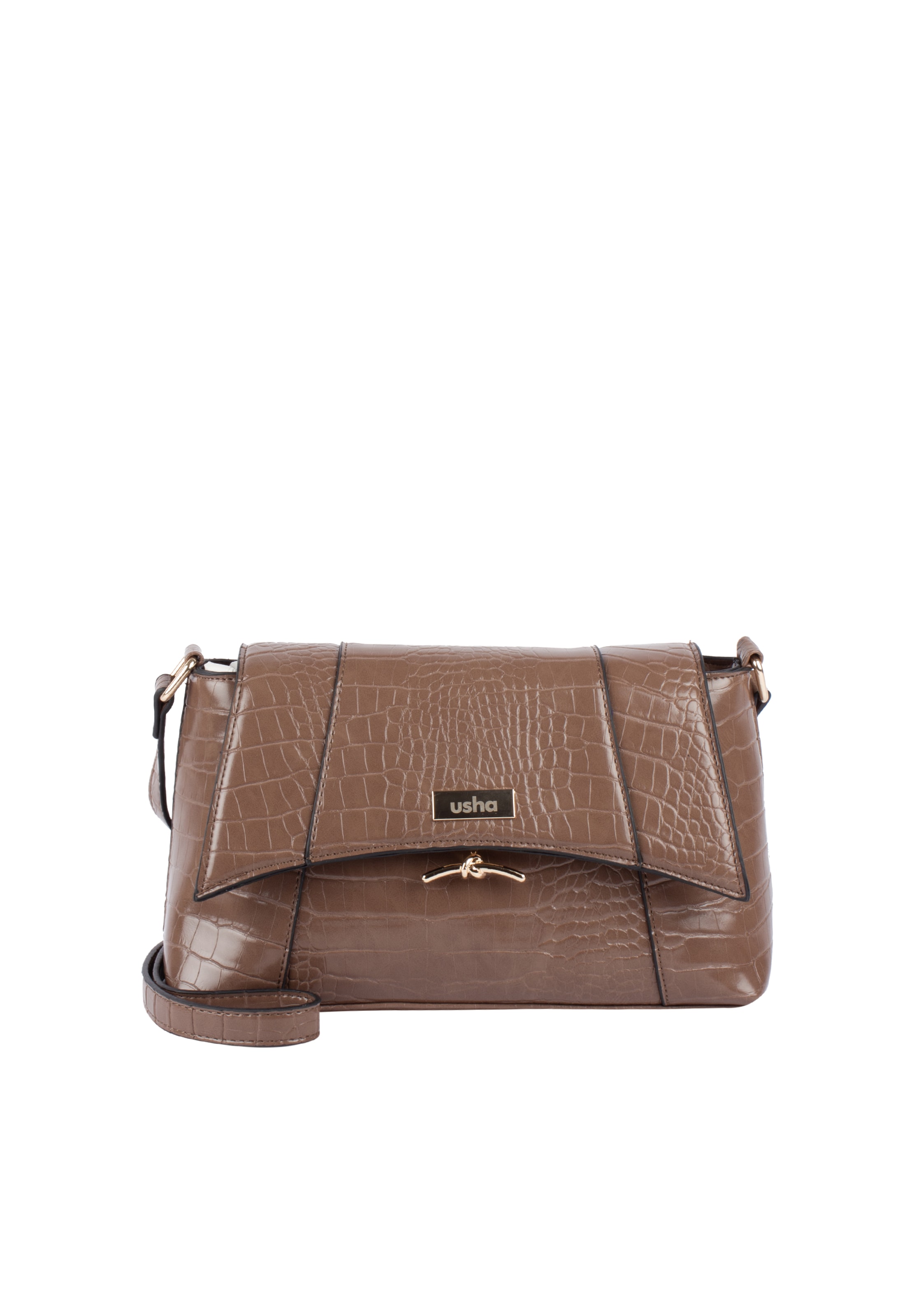 Usha Tasche in Grau: Vorderseite