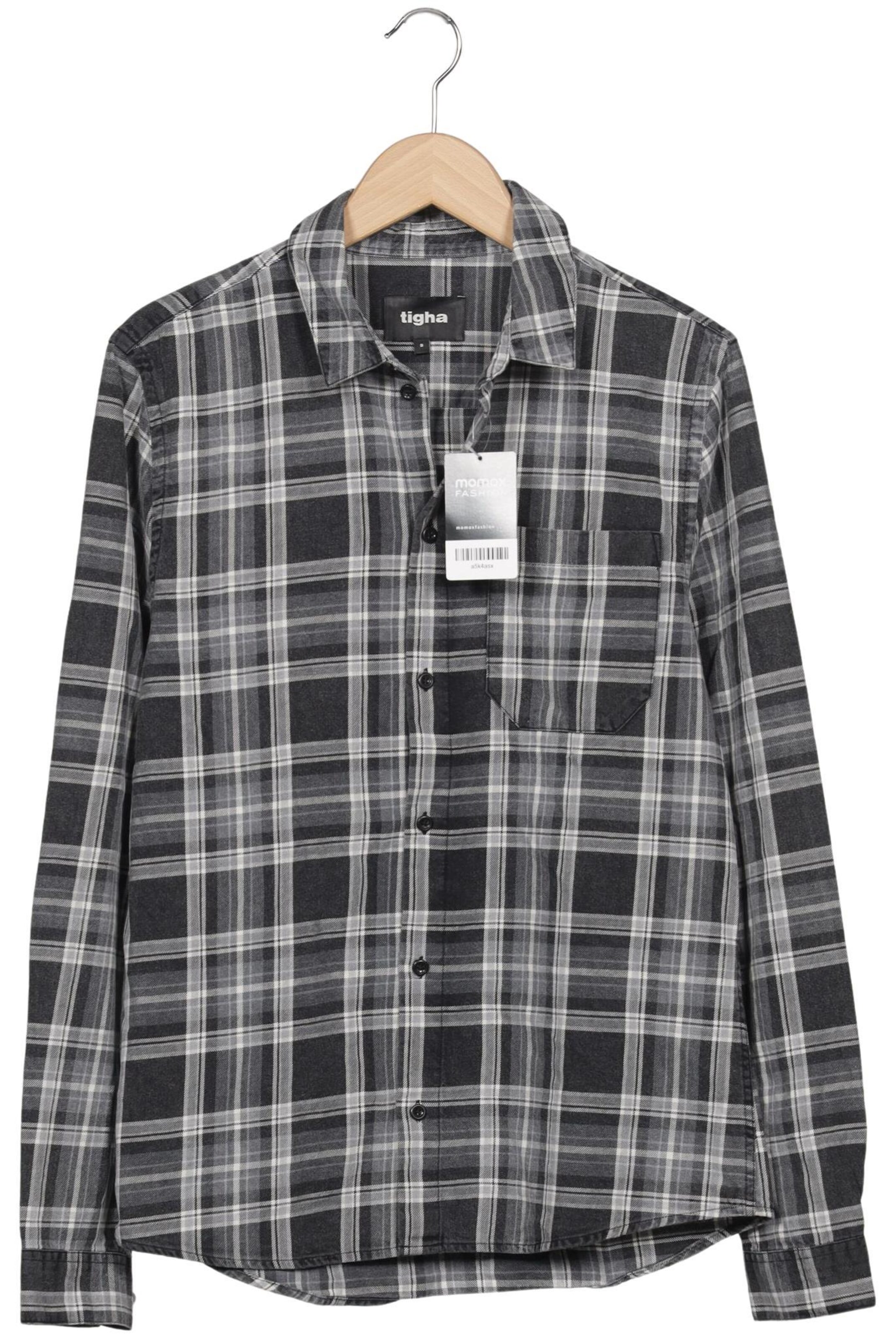 tigha Button Up Shirt in S in Grey: front