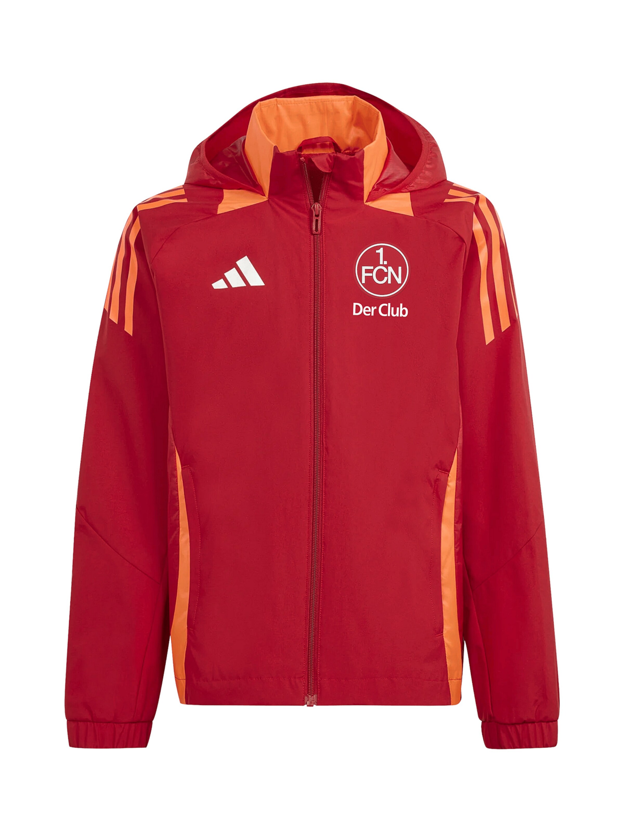 ADIDAS PERFORMANCE Athletic Jacket in Red: front
