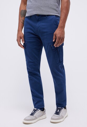 MUSTANG Loose fit Cargo Pants in Blue: front