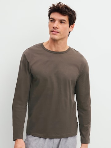 CALIDA Shirt 'RMX Sleep Leisure' in Bruin