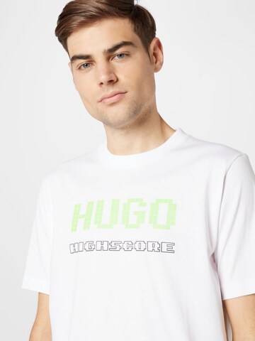 Tricou 'Damer' de la HUGO Red pe alb