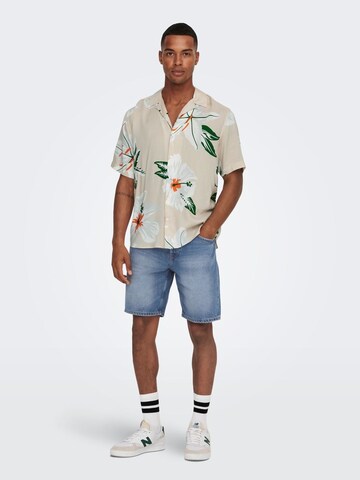 Only & Sons Regularen Kavbojke 'EDGE' | modra barva