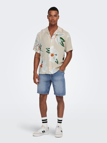 Only & Sons Regular Shorts 'EDGE' in Blau