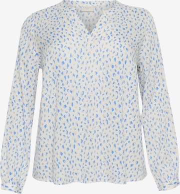 KAFFE CURVE Blouse 'Jalu' in Blauw: voorkant