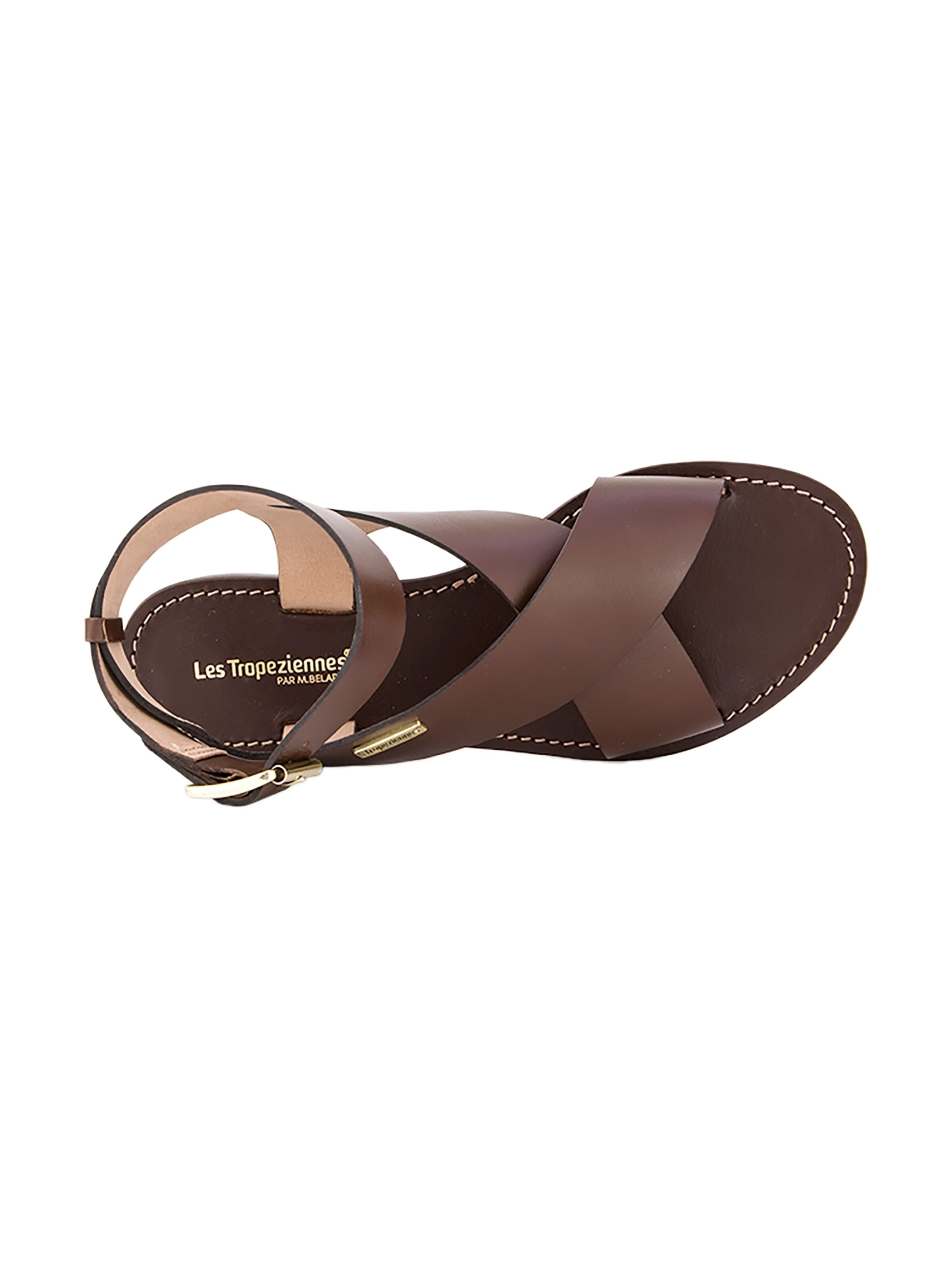 Les Tropéziennes - Sandalias 'Ledersandalen Les Haglaett' en marrón