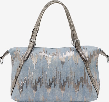 Poșete de la faina pe albastru: față