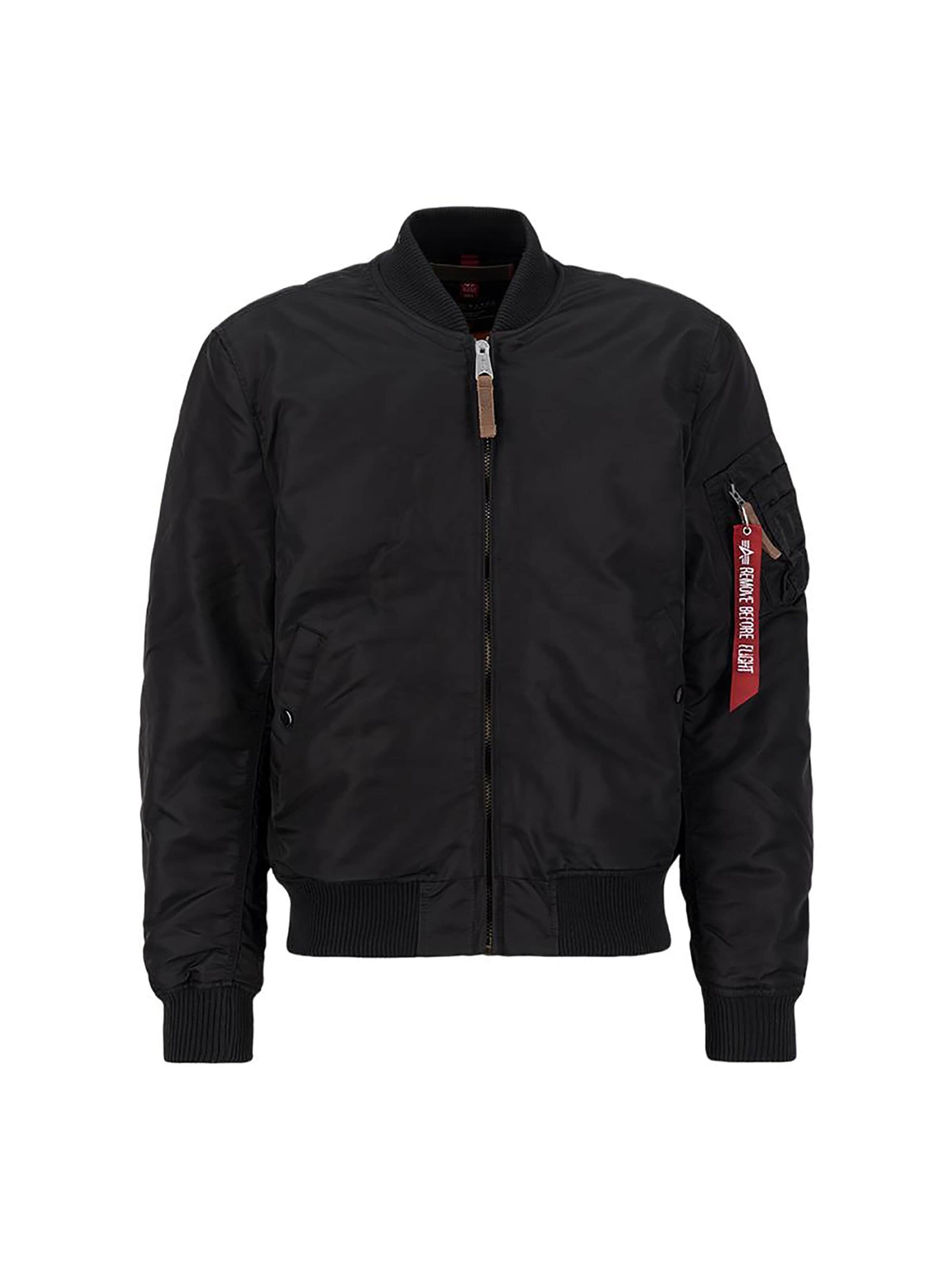 ALPHA INDUSTRIES Übergangsjacke 'MA-1 VF 59'‌‌ in Schwarz: Vorderseite