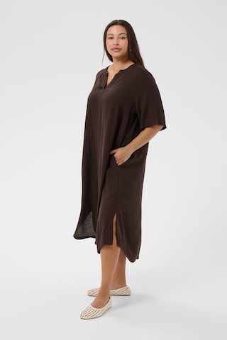 KAFFE CURVE Kleid 'KCmille' in Braun