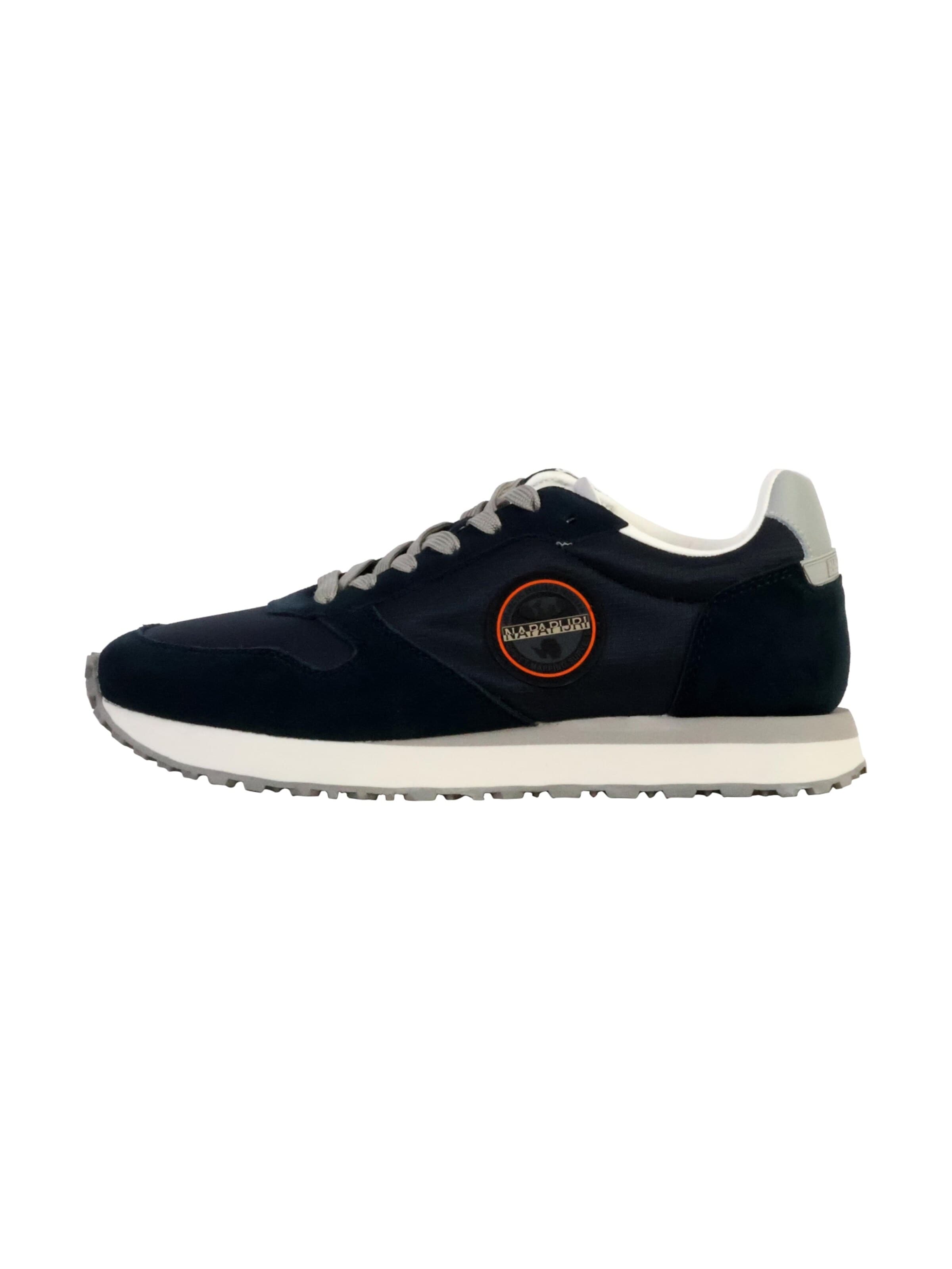 NAPAPIJRI - Calzado deportivo con cordones 'Sun Low-Top-Sneaker aus Leder' en azul: frente