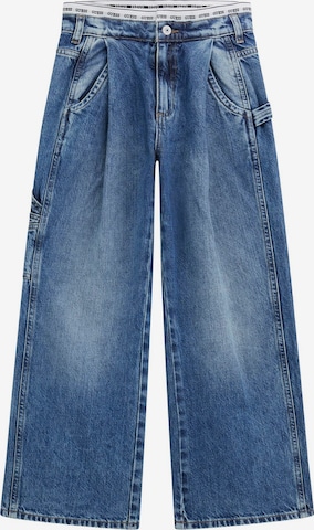 mėlyna GUESS Plačios klešnės Džinsai: priekis
