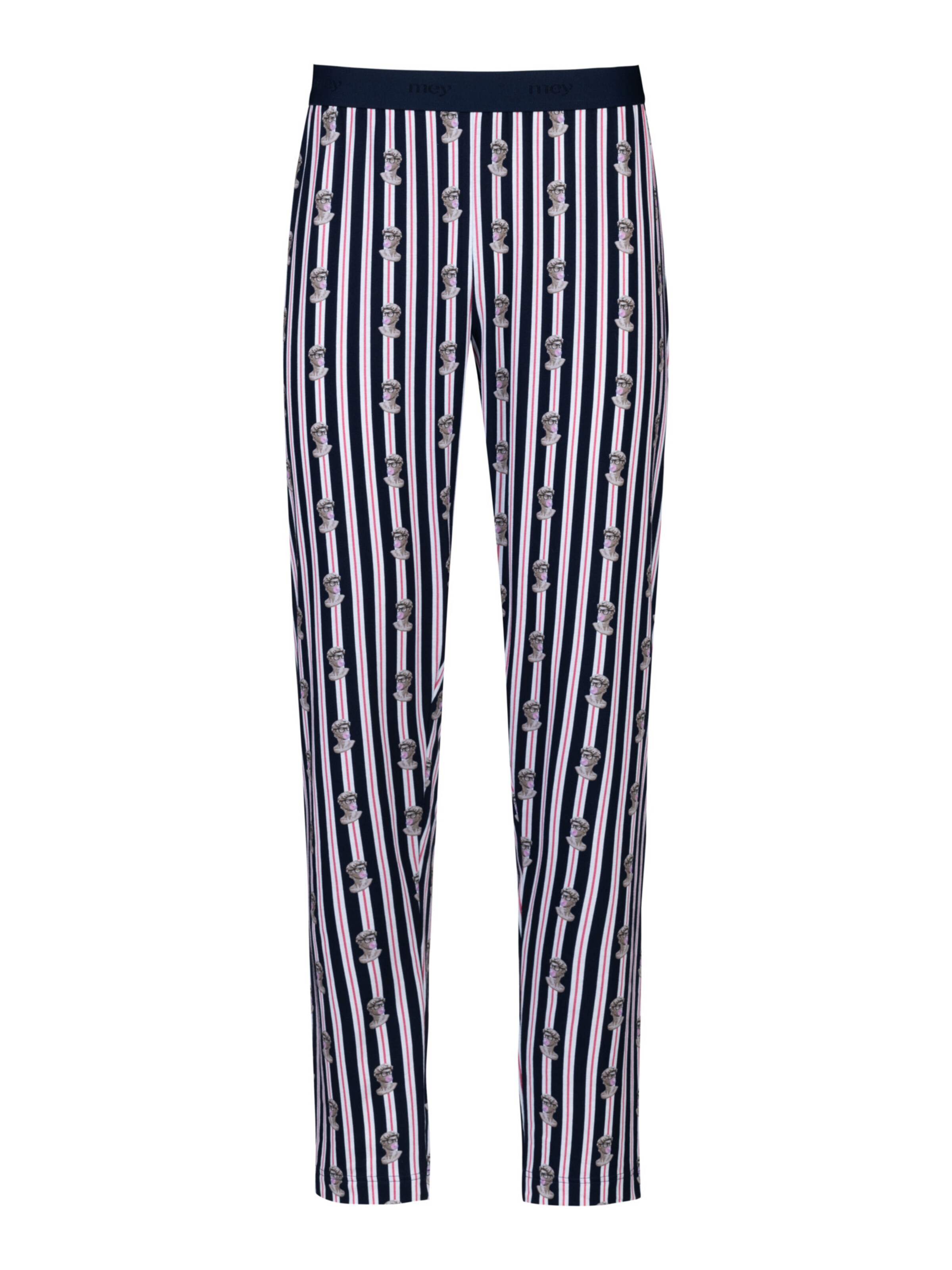 Mey Pajama pants 'Marble Muse' in Blue: front