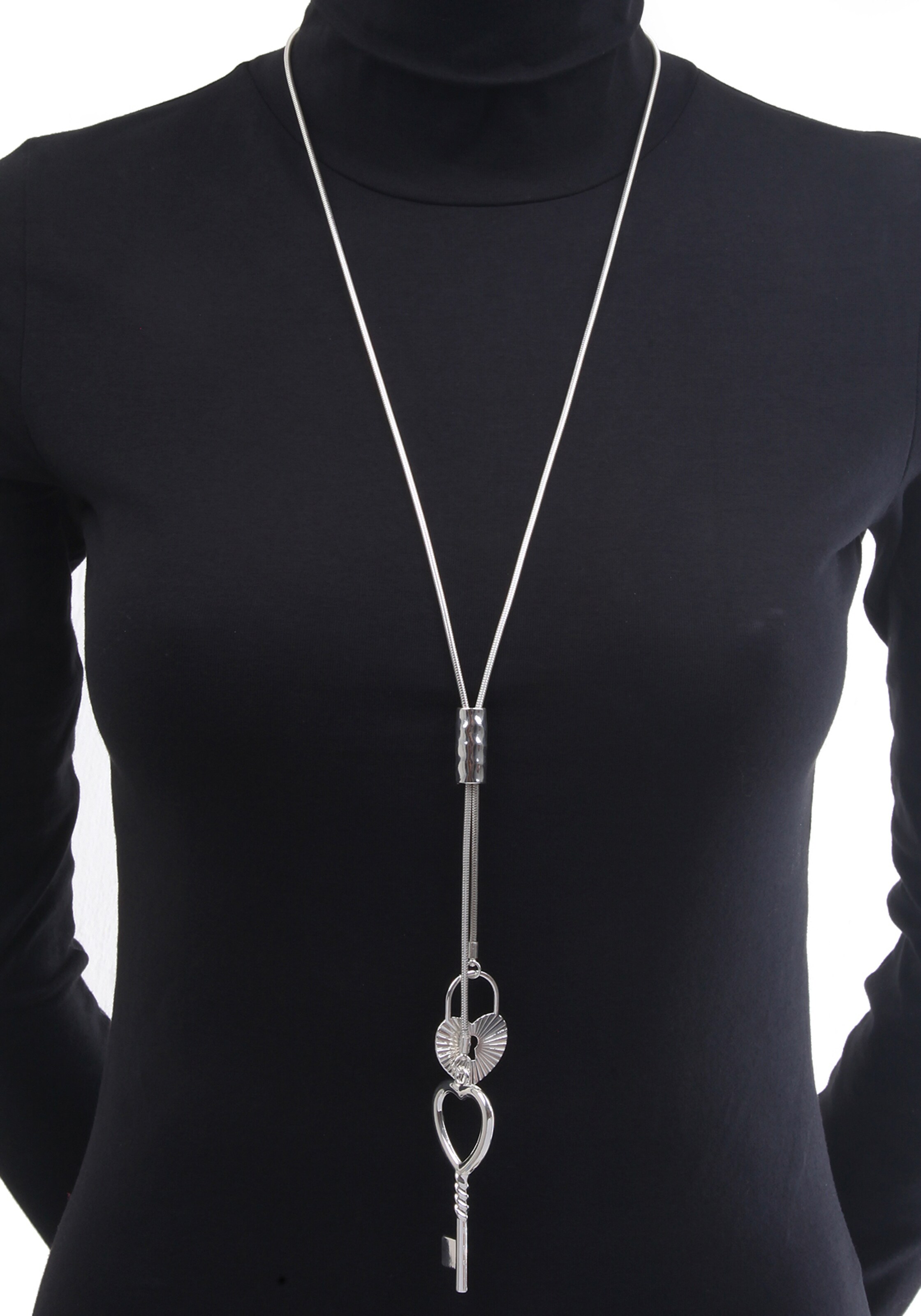 J. Jayz Necklace in Silver: front