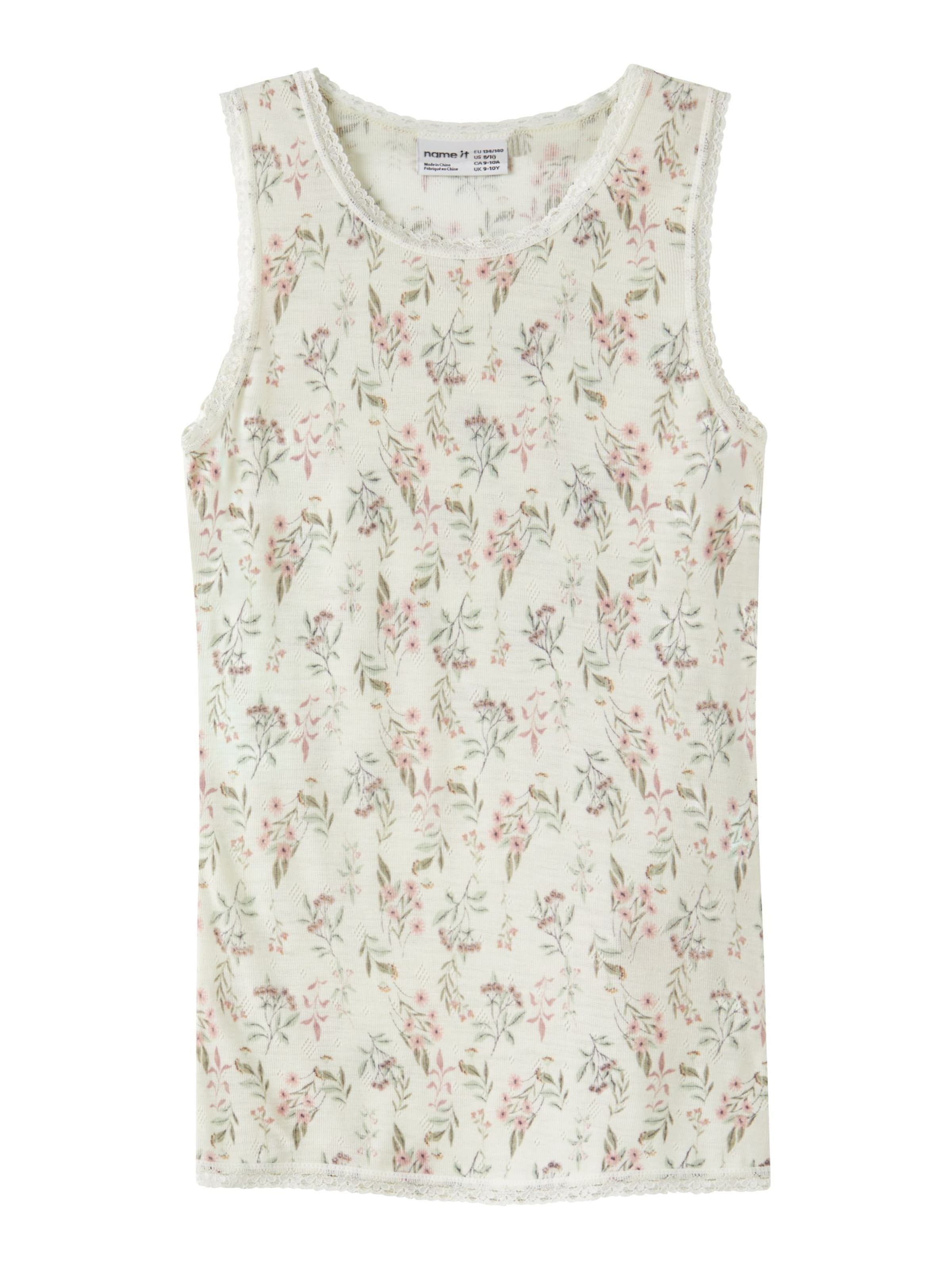NAME IT - Camiseta térmica en blanco: frente
