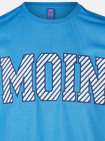 salzhaut T-Shirt 'Diek - Moin' in Blau: Vorderseite