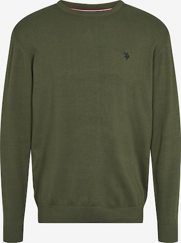 U.S. POLO ASSN. Trui 'Adair' in Groen: voorkant