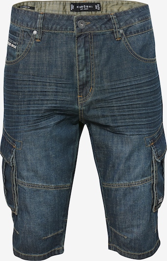 KOROSHI Jeans cargo en bleu foncé, Vue avec produit