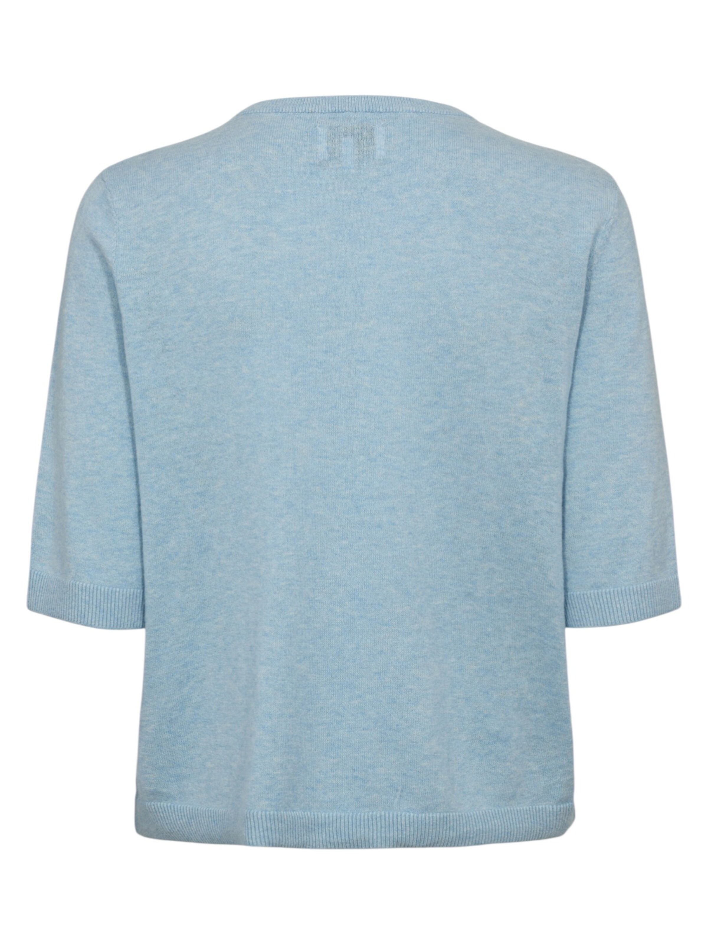 NÜMPH Strickpullover mit Halbarm 'NUCALLY SS PULLOVER' in Blau