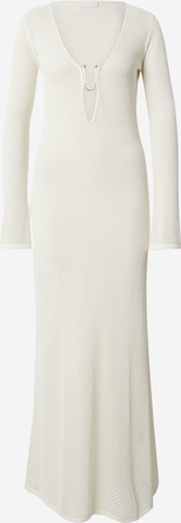 LeGer by Lena Gercke Πλεκτό φόρεμα 'Eske' σε λευκό: μπροστά