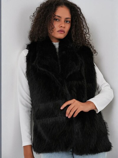 Bigdart Gilet en S en noir, Vue avec produit