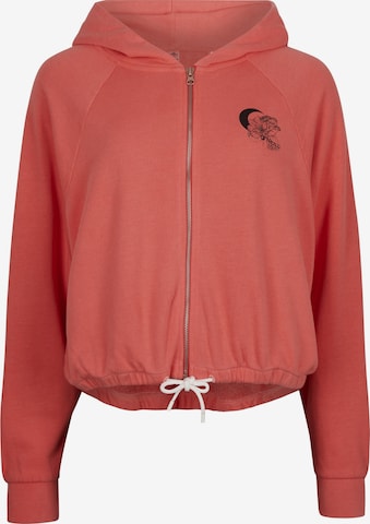 O'NEILL Zip-Up Hoodie 'Sunrise' in Red: front