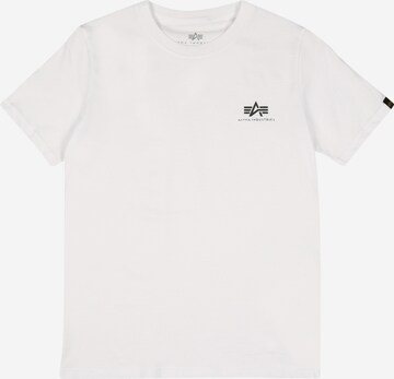 ALPHA INDUSTRIES Shirt in White: front