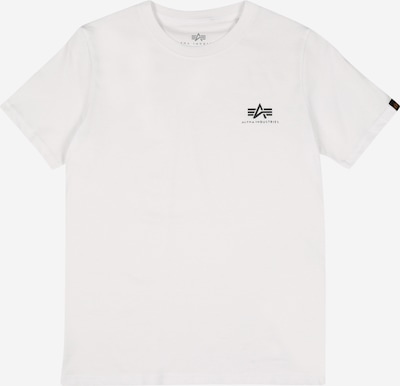 ALPHA INDUSTRIES Tričko - černá / bílá, Produkt