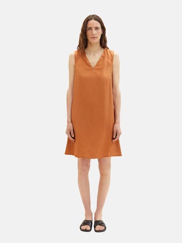 TOM TAILOR Summer dress in Brown