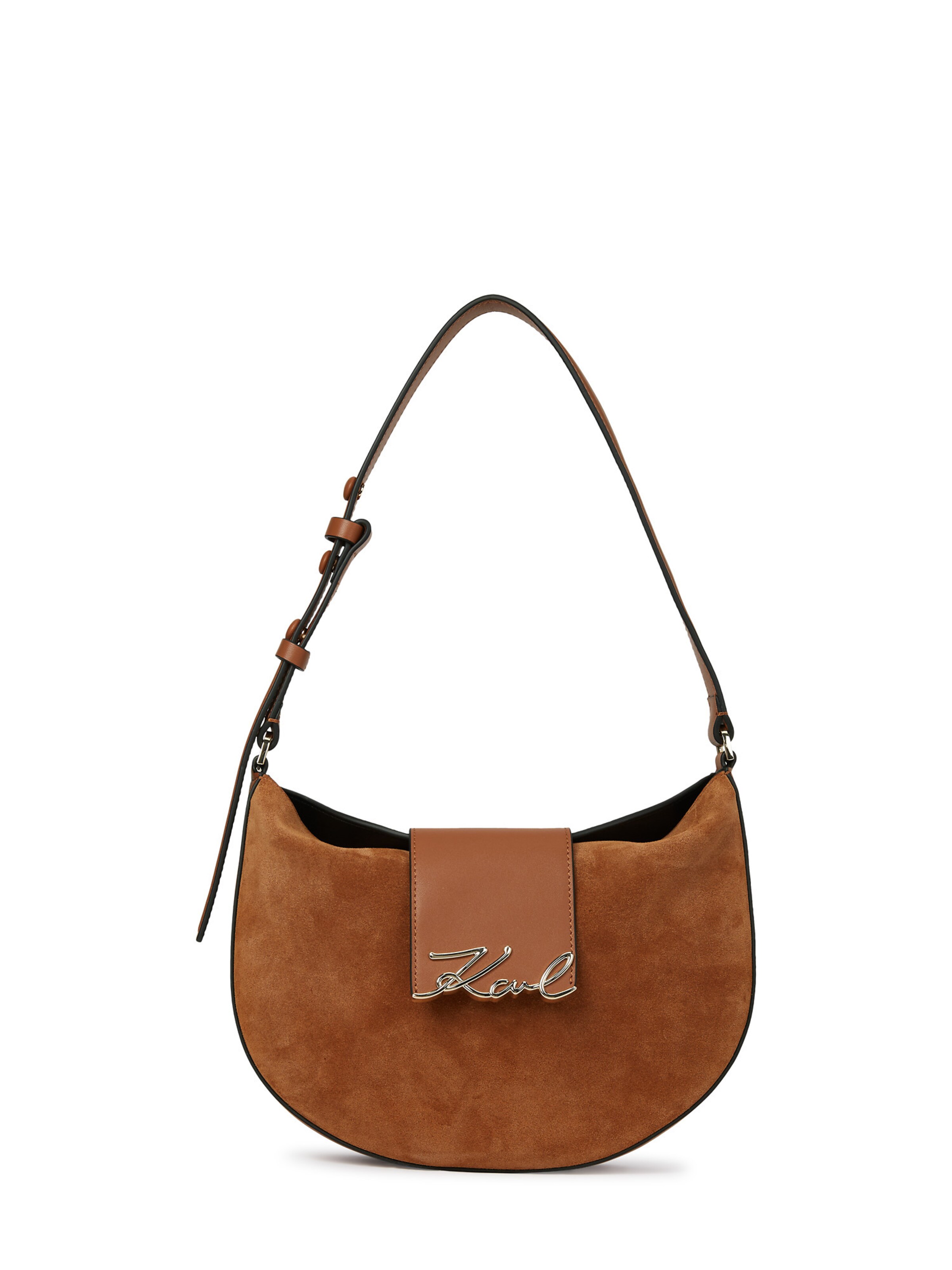 Geantă de umăr Karl Lagerfeld pe maro coniac, Vizualizare produs