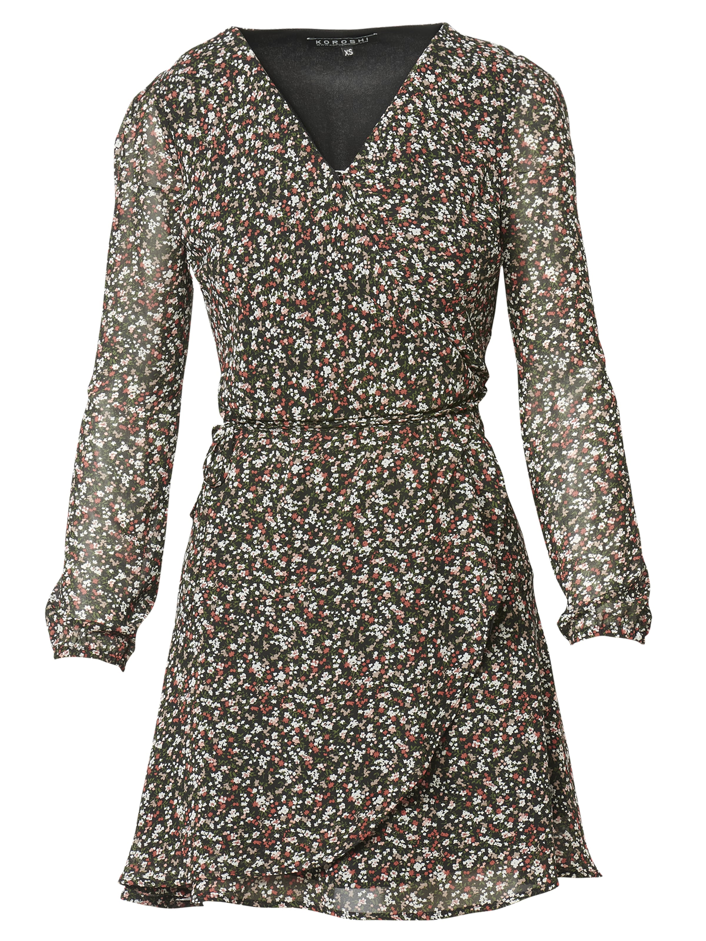 Robe KOROSHI en mélange de couleurs : devant