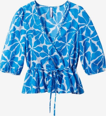 MANGO Bluse 'Salinas' in Blau: predná strana