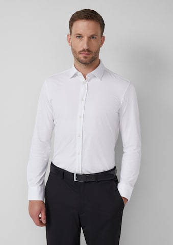Coupe regular Chemise s.Oliver BLACK LABEL en blanc : devant