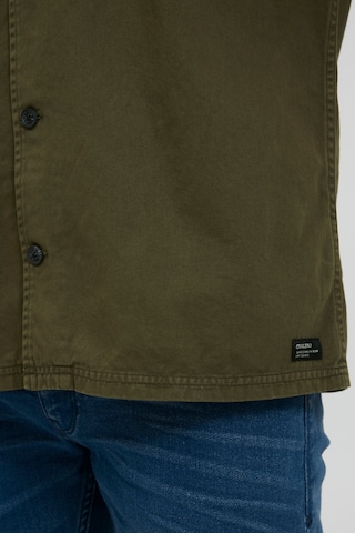 BLEND Comfort fit Button Up Shirt 'AVINO' in Green