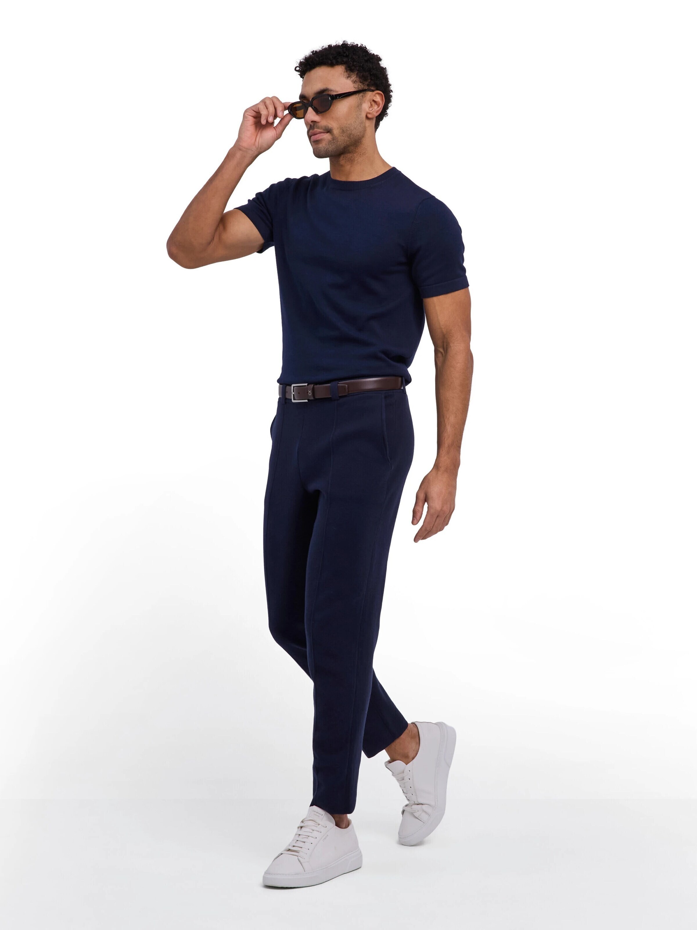 FALKE Shirt 'Cotton Knit' in Blue